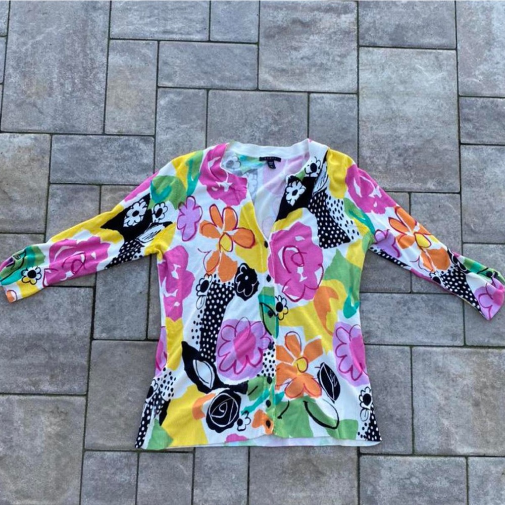 Floral Print Cardigan